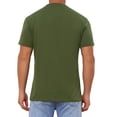 thumbnail image 3 of INSPIRE CHIC Men's Henley T-Shirts Casual Summer Short Sleeves Button Basic Tee XL Green, 3 of 6