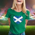 thumbnail image 2 of XIAONU Men's Vintage Scotland Flag Heart Graphic T-Shirt Retro Casual Daily Crewneck Short-Sleeve Tee, 2 of 4