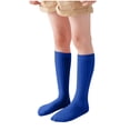 thumbnail image 2 of Wenfanal Girls Ruffle Socks Toddler Baby Girl Socks,Toddler Knee High Socks Non Slip Baby Boy Girls Seamless Long Stockings Girls Fashion Size 1-15,Blue, 2 of 4