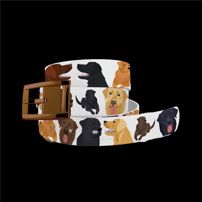 C4 BELTS C4 Belts 6204BR104DGLAB02 Labradors Belt with Bronze Chrome