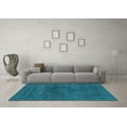 thumbnail image 3 of Ahgly Company Indoor Rectangle Abstract Light Blue Modern Area Rugs, 7' x 9', 3 of 4