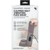 Calming Heat Massaging Flexi Wrap, Personal Electric Wrap Massager with Massaging Vibrations, Ultra Comfortable Wrap Massager, Soft and Smooth Fabric, Hook and Loop Design