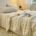 thumbnail image 4 of AuroraX Sofa Throw Blanket,Warm Waffle White Plush Throw Blanket 60x40 Inch,Living Room All Season Bedroom Valentines Day Decoration, 4 of 6