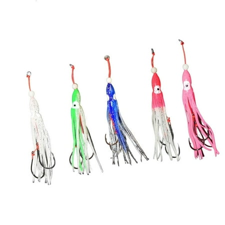 Yammee Octopuses Skirt Trolling Swimbait Soft Glowing Octopuses Fishing Squid Lures