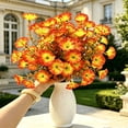 thumbnail image 4 of Artificial Flowers Fall Decor, Artificial Stems Tall Bouquet for Vase, Silk Home Table Centerpiece, Elegant Living Room Accent, 13.78", Orange, Lazyguy, 4 of 9