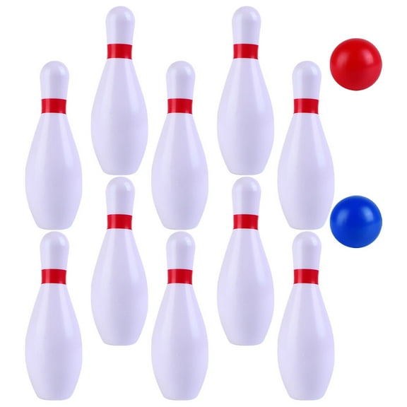 1 Set Bowling Toys Recreational Sports Plaything Indoor PU Bowling Pin Toy