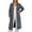 C-GY129, variant on Women Hooded Cardigan Long Solid Color Long Sleeve Mid-Calf Outerwear Soft Lightweight Jacket Fall Winter Trendy Coat