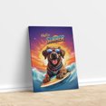 thumbnail image 3 of Retro Surfing Chesapeake Bay Retriever in Cool Sunglasses Hello Summer Waves Vertical Matte Canvas Poster Chessie Dog Lover Wall Art Home Decor - 10001, 3 of 5