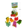 thumbnail image 4 of Paquete de 6 juguetes de baño con luz de dinosaurio flotante para niños, luz que cambia de color en el agua Jormftte HMHZ616, 4 of 7