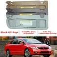 thumbnail image 4 of Car Sun Visor Shade For Honda Civic 2006 - 2009 2010 2011 Sunvisors Driver Side Passenger Side Left Right Side 83230-SNA-A01ZB, 4 of 7