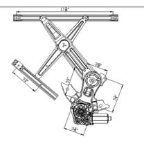 TYC 660184 Power Window Motor And Regulator Assembly Fits 2002 Dodge Ram 1500