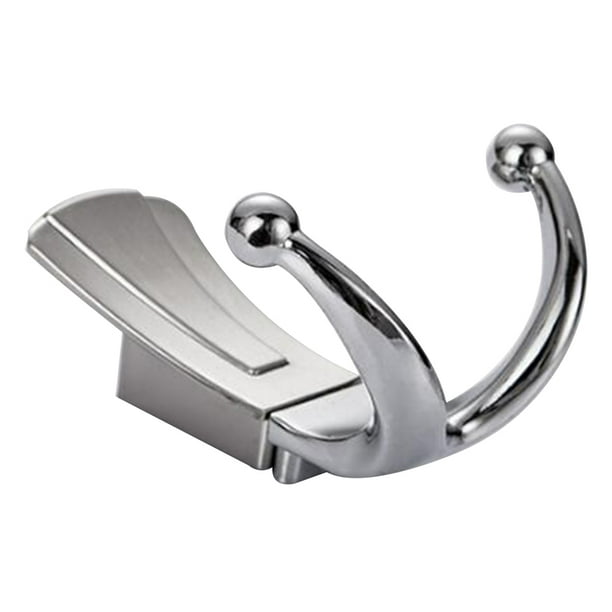 Coat Hook Heavy Duty Wall Mounted Double Towel Robe Clothes Hook Rack for  Bath Kitchen Garage(Bright Chrome) 