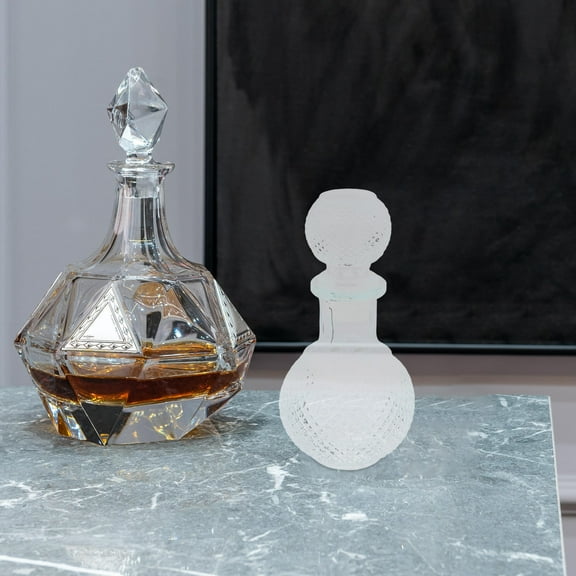 LEORX Empty Bottles Glass Decanter Transparent 1Pack