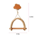 thumbnail image 4 of Estante del rollo del papel del cuarto de baño de la decoración de madera de la suspensión del tejido del colgante de pared del tenedor del papel de la cuerda, tipo E Inevent HA004529-05B, 4 of 6