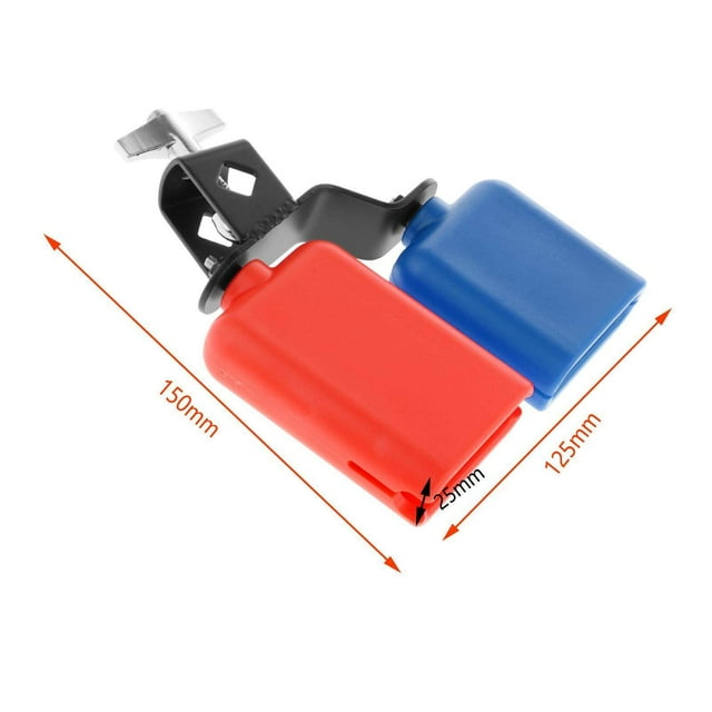 ziyahi Double Mounted Bell Set Noisemaker Percussion Instrument Accessory Style D