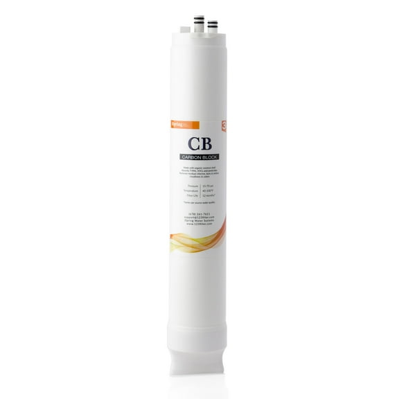 iSpring FCB500 Carbon Block Filter Replacement for RO500 Tankless Reverse Osmosis Water Filtration System