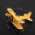 thumbnail image 3 of Vintage Metal Plane Crafts Retro Aircraft Model Biplane Aircraft Ornaments, 3 of 8