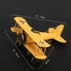 thumbnail image 2 of Modelo de biplano retro, decoración de aviación vintage, planeador Skyward de aluminio antiguo, 2 of 8