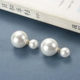 thumbnail image 4 of Two Pairs of Double Sided Pearl Earrings for Women in Gift Box, 4 of 7