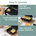 thumbnail image 5 of Maquina para hacer pan Irfora Máquina de desayuno estándar de EE. UU., 110V, sándwich de acero inoxidable para el hogar, calentador de gofres multifuncional, sartén eléctrica para hornear, m Irfora Maquina para hacer pan, 5 of 5