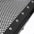 thumbnail image 5 of Spec-D Tuning Glossy Black Stainless Steel Rivet Mesh Style Front Hood Grille Compatible with 2009-2014 Ford F150, 5 of 7