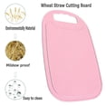 thumbnail image 3 of 3 Pack Mini Kitchen Cutting Board Mats Small Fruit Cutting Board Wheat Straw Plastic Cutting Boards Set Dishwasher Safe, 3 of 5