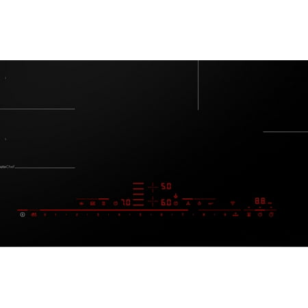 Bosch - Benchmark Series 30" Built-In Electric Induction Cooktop with 4 elements and HomeConnect, Frameless - Black