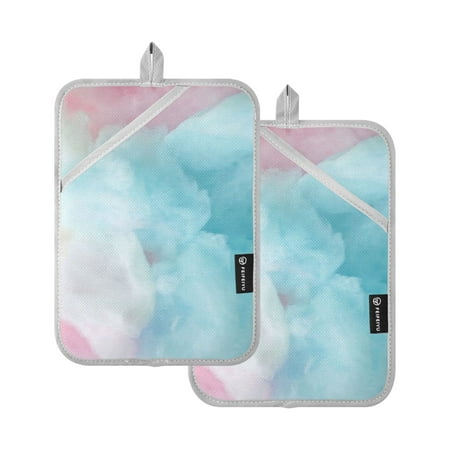

Pot Holders Set of 2 Heat Resistant Potholders for Kitchen Easy Grip Oven Mitts for Microwave Oven Baking Kitchen BBQ Gradient Color Marble