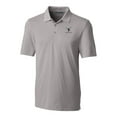 thumbnail image 2 of Men's Cutter & Buck Gray Delaware State Hornets Big & Tall Forge Stretch Polo, 2 of 3