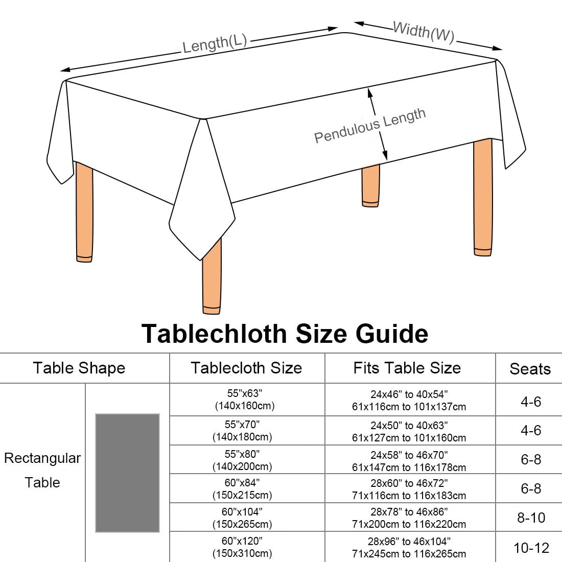 Unique Bargains Rectangle Tablecloth soft and comfortable Polyester Table Cover Green 55" x 70"