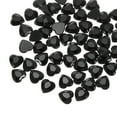 thumbnail image 1 of Uxcell 40Pcs Acrylic Heart Rhinestone 0.47" Flat Back Gems Stickers Black, 1 of 7