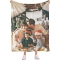 thumbnail image 3 of Custom Blankets with Photos Personalized Happy Anniversary Blanket Valentines Day for Her Him Boyfriend Girlfriend Husband Wife, 3 of 6