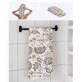 thumbnail image 6 of Grey Paisley Towel Set of 3, Soft Microfiber Bath Towels, Hand Towel, Washcloths, Boho Flower Botanical Leaf Branch Quick-Dry Absorbent Towels for Bathroom Kitchen Hotel Beach Gym Spa, 6 of 7