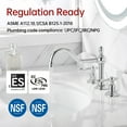 thumbnail image 3 of sumerain 8-Inch Widespread Bathroom Faucet with 3 Hole 2 Handle, Chrome & Water Supply Lines, 3 of 11
