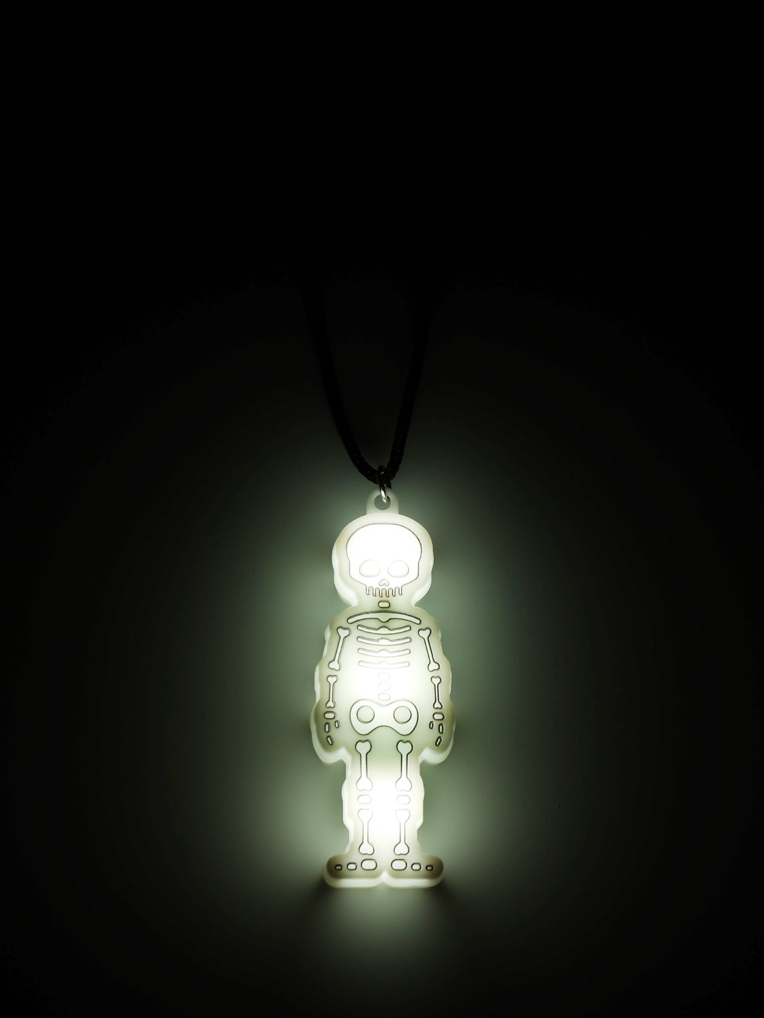 Way to Celebrate Skeleton Light-Up Halloween Pendant Necklace, 1 Piece