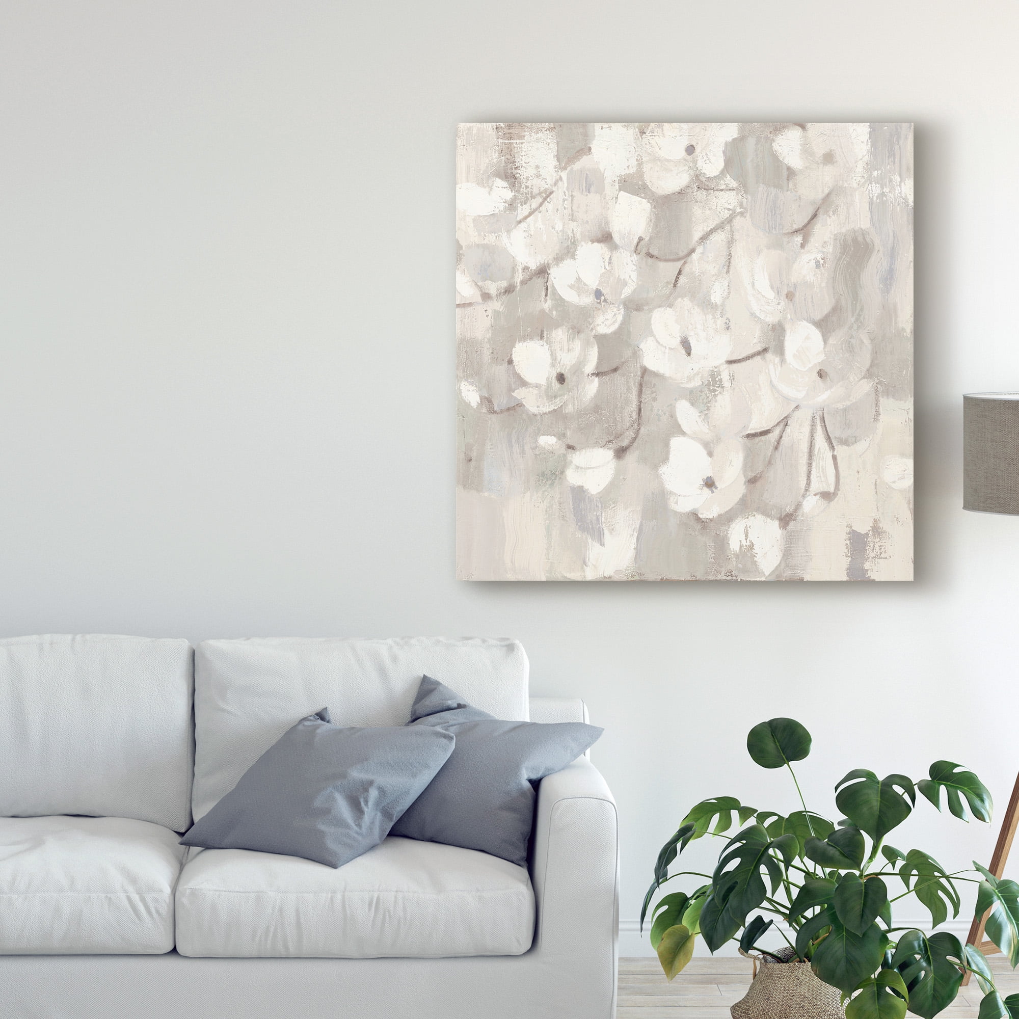 Trademark Fine Art 'Magnolias in Spring I Neutral' Canvas Art by Albena Hristova