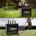 thumbnail image 3 of ANLIBATT Lawn Mower Battery AGM Group Size U1 12 Volt 350 CCA Sealed Lead Acid Battery for John Deere, Toro, Cub Cadet, and Craftsman Garden Mower Tractor Lawnmower, 3 of 6