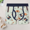 thumbnail image 2 of Qopobobo Boxer Briefs Boys Cotton Boxer Briefs Dinosaur Polar Bear Toddler Kids Underwear Light Green,6-7 Years, 2 of 4