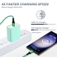 thumbnail image 3 of 3 Pack Hootek USB C Charger Block Fast Charging Adapter 20W Wall Charger Quick Charger Brick USB Charger Block Fast Charger Plug Phone Charger Compatible with iPhone 15 Sumsung Galaxy, Android,Green, 3 of 7