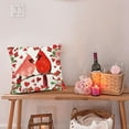 thumbnail image 4 of Valentines Pillow Covers 18x18 - Happy Valentine''s Day Love Cardinal Cushion Pillow Cases - Decorative Farmhouse Linen Throw Pillows Covers for Couch Decor Decoration, 4 of 6