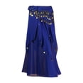 thumbnail image 1 of Vestido de danza del vientre Colcomx para mujer Falda de danza del vientre Azul real, 1 of 7