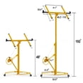 thumbnail image 3 of Yiwa Élévateur de Cloison Sèche Robuste de 16 Pi, Capacité de 150 Lb, Bras Télescopique Réglable avec Roues Verrouillables, 3 of 7
