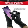 thumbnail image 5 of Salon World Safety Black Nitrile Disposable Gloves, Box of 100, Size Small, 4.0 Mil Thick - Latex Free, Powder Free, Textured Tips, Food Safe, Comfortable, Extra-Strong Protective Working Gloves, 5 of 6