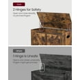 thumbnail image 5 of Shoe Rack Bench, Entryway Storage Box, Storage Chest Clothes Organizer with Large Capacity Box,  Rustic Brown, 5 of 11