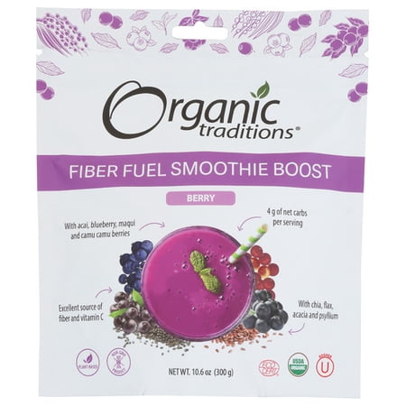 (Pack Of 4) Organic Traditions Superfood Fiber Berry 10.6 Oz