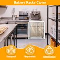 thumbnail image 3 of Bun Pan Rack Cover Bread Rack Cover Transparent PVC with 4 Sided Zipper Universal 10 Tiers Sheet Bun Rack Cover Waterproof and Dustproof for Bakery Home Kitchen, 3 of 11