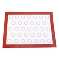 thumbnail image 2 of Alfombrilla de silicona antiadherente resistente al calor para horno, para tartas de macarrón, pastelería, galletas, cocina, Rojo, 1 Ecomeon no, 2 of 6
