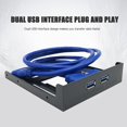 thumbnail image 1 of Front Floppy Panel 20 Pin Computer USB 3.0 Expansion High Speed Professional 3.5 Inches Floppy Bay Plug Play Dual Ports Home, 1 of 4