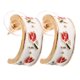 thumbnail image 1 of 1 par de pendientes de aro con forma de tachuela, joyería delicada, elegantes pendientes de flores, joyería para mujer para fiestas y festividades., 1 of 7