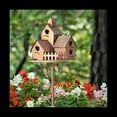 thumbnail image 2 of Garden Bird House with Pole Metal Bird Feeders Garden Stakes Bird Houses for Courtyard Backyard Patio Outdoor Style E, 2 of 3
